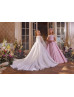 Beaded Lace Pleated Satin Flower Girl Dress With Cape